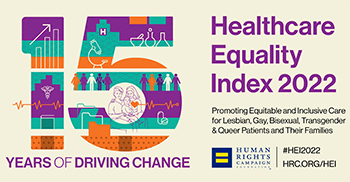 An image for the 2022 Healthcare Equality Index.